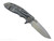 Rick Hinderer Knives XM-18 3.25" Spanto folding knife with thumb stud and flipper tab - shown open lock side.  Stonewash MagnaCut stainless steel plain edge blade.  Coyote G-10 handle with Working Finish lock side.  Model KXM325SPA.