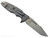 Rick Hinderer Knives Eklipse Skinny Fullered Harpoon Spear Point folding knife with thumb stud and flipper tab - shown open lock side.  Stonewashed 3.5" MagnaCut stainless steel plain edge blade.  FDE G-10 handle scale with Working Finish lock side.  Model KEK35SKHSPE.