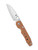 Spyderco Smock Sprint Run folding knife with thumb hole and flipper - shown open presentation side.  Satin REX 121 steel plain edge blade.  Orange G-10 handle.  Model C240GPBOR.
