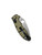 Spyderco Manix 2 Salt folding knife with thumb hole - shown closed pocket clip side.  Satin MagnaCut stainless steel plain edge blade.  Black and Yellow G-10 handle.  Model C101GBKYLMCP2.