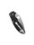 Spyderco Manix 2 folding knife with thumb hole - shown closed pocket clip side.  MagnaMax stainless steel combo edge blade.  Black G-10 handle.  Model C101GPS2.