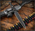 RMJ Tactical Nightshade Dagger - out of sheath obverse shown.  Graphite Black Cerakote 3V steel plain edge blade.  Black G-10 handle scales.  Model K-NS-3V-GB-BK.