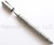 Rick Hinderer Knives Investigator ink pen - shown with cap off.  Stonewash stainless steel construction.  Model P5801002TD.