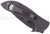 Emerson Knives Mini Commander BTS folding knife with thumb disk and Emerson Wave opener - shown closed pocket clip side.  Black 154CM stainless steel combo edge blade.  Black G-10 handle.  Model M-COM-BTS.