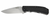 Zero Tolerance 2nd Generation 0550 folding knife with flipper tab - open - logo side.  Stonewashed 3.5" S35VN stainless steel plain edge blade.  Black G-10 with a titanium lock side.  Model 0550.
For reference only.