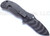 Zero Tolerance 0301 assisted opening folding knife with flipper tab and thumb stud - shown open lock side.  Tiger striped S30V stainless steel plain edge blade.  Ranger green G-10 handle with black titanium lock side.  Model 0301.
For reference only.