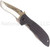 Emerson Knives Super Commander SF folding knife with thumb disk and Emerson Wave opener - shown open presentation side.  Satin 154CM stainless steel plain edge blade.  Black G-10 handle.  Model S-COMM-SF.
