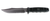 SOG Seal Team fixed blade knife - shown out of sheath obverse.  AUS-8 stainless steel combo edge blade.  Black GRN handle.  Model S37-N.
For reference only.