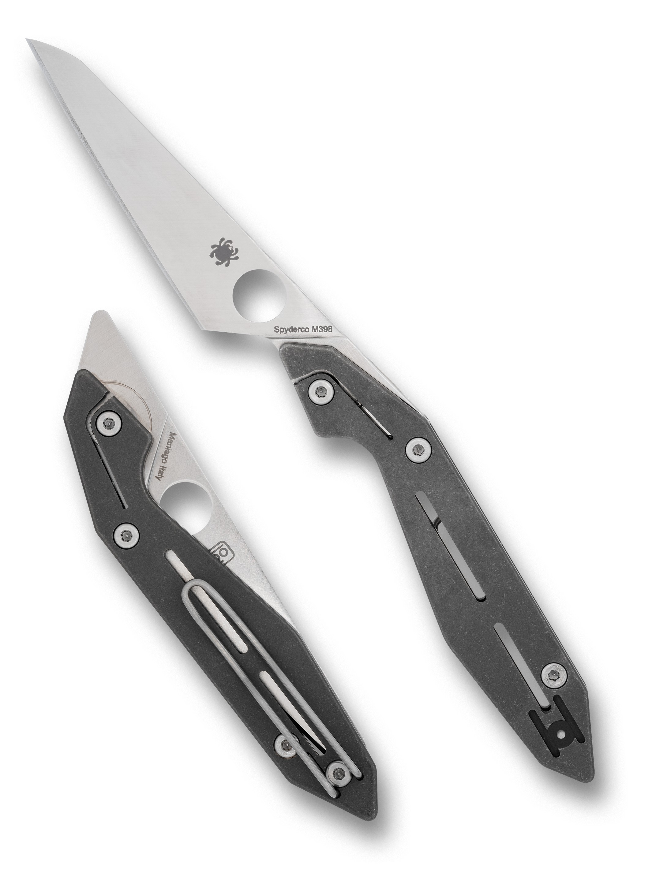 Spyderco Nand Folding Knife C270TIP | Satin M398 | Titanium