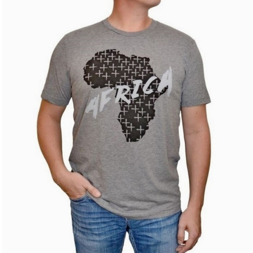 Unisex Gray Africa T-Shirt