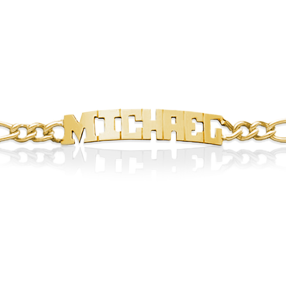 Vintage Name Bracelet - Jean - Diament