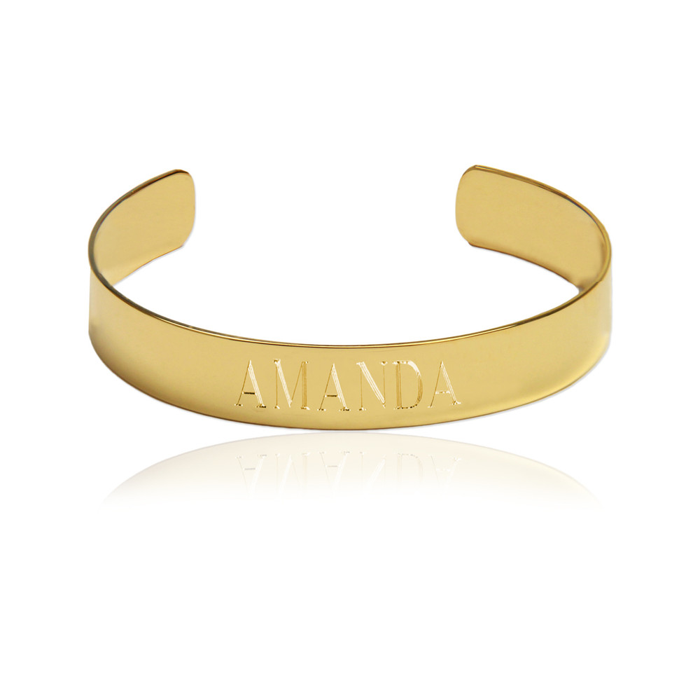 name cuff bracelet