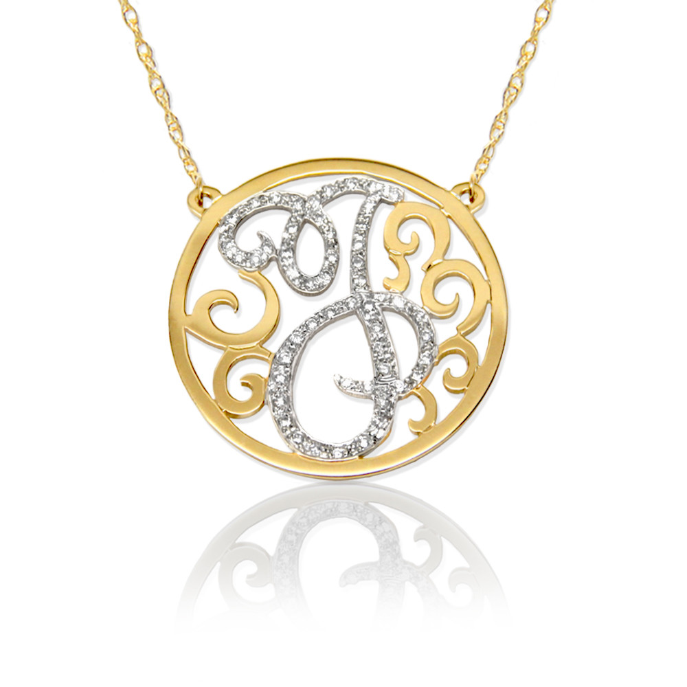 jane basch initial necklace