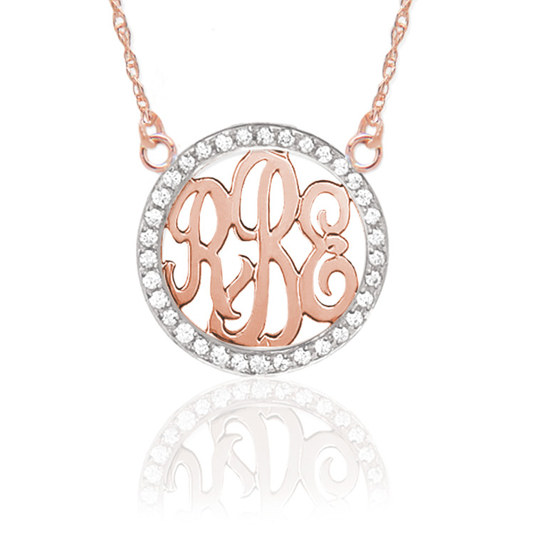 Block Monogram Necklace in Sterling Silver by Jane Basch – Blue Beetle