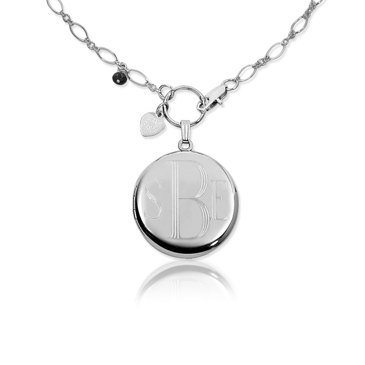 .925 Sterling Silver with Block Lettering