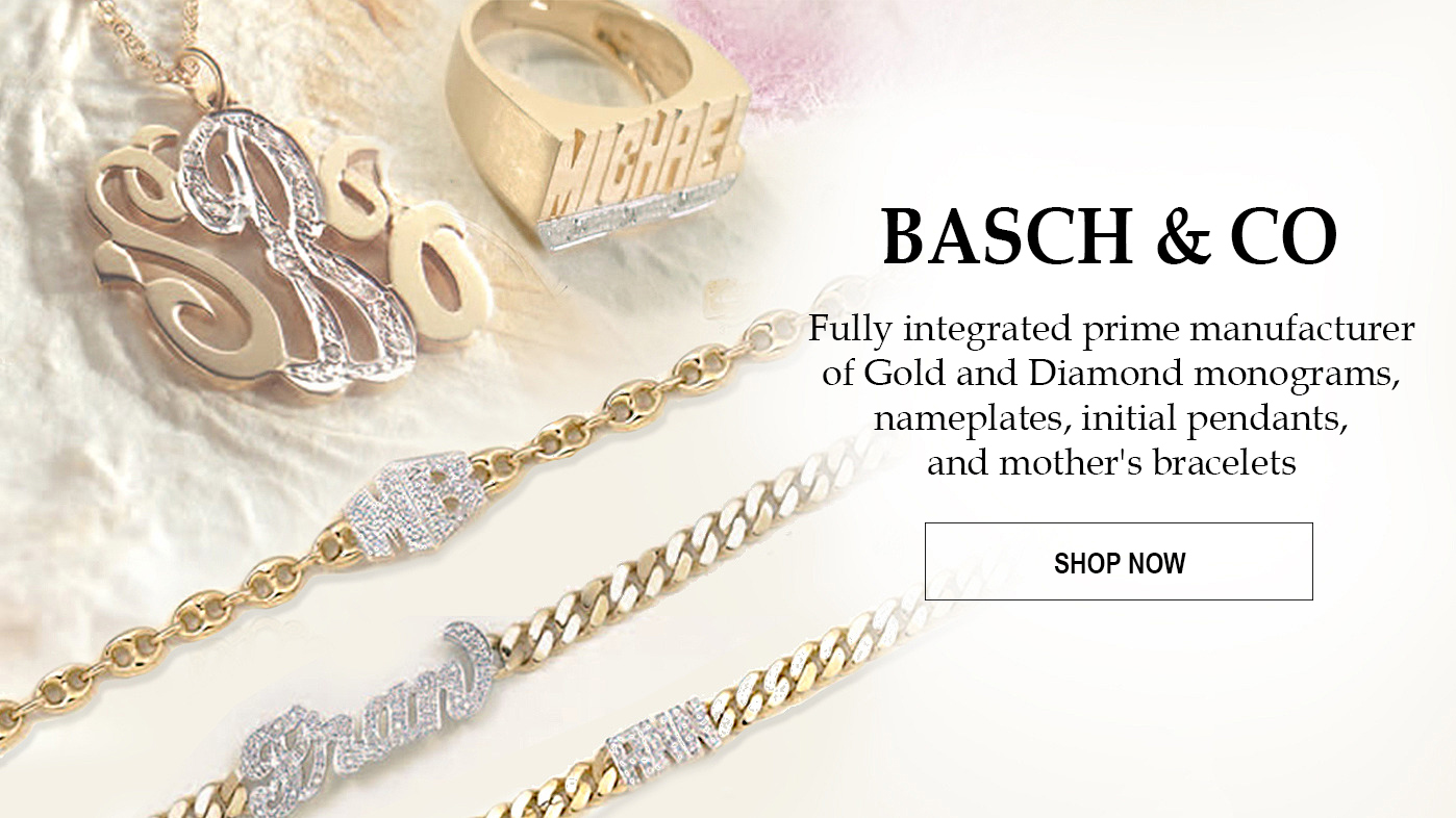 Gold Script Monogram on Sterling Silver Bracelet - Jane Basch Designs
