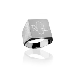 Large Rectangle Men's Ring