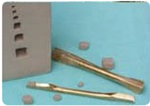 Brass Square Cutter Set of 3 (Double-ended)