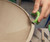 Bill Wilkey using the Clay Shredder to add surface texture. Bill Wilkey using the Clay Shredder to add surface texture.