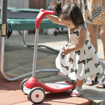 Ivory Cotton Bow Print Dress