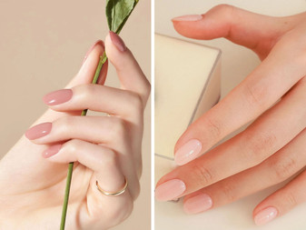 Pink Dusty Rose Gel Nail Stickers