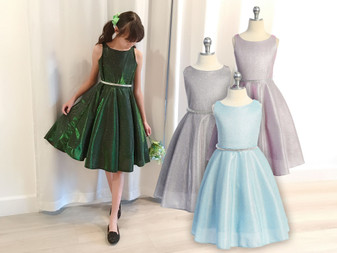 Sparkle Dress, Size 4-20, Cool Colors