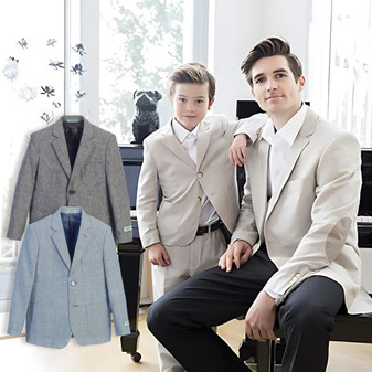 Boy Linen Rayon Suit Jacket & Pants