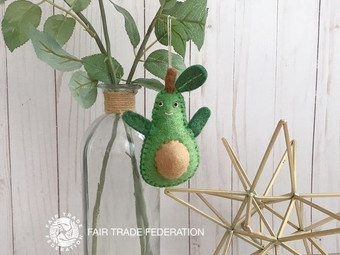 Felt Wool Avocado Ornament Toy