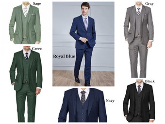 Men Slim Fit Premium 3-Piece Suit