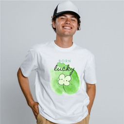 Lucky Clover Cotton Graphic T-Shirt