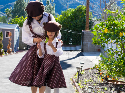 Sew Mother-Daughter Polka Dot Dresses with Ease!