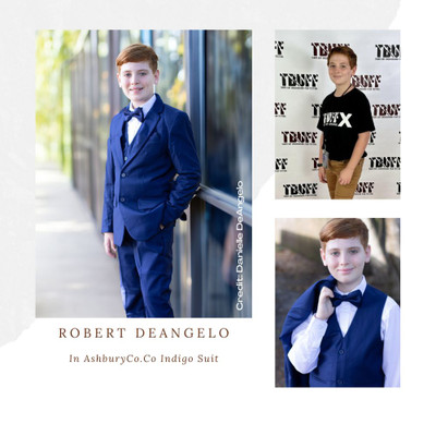 Rising Star Robert DeAngelo Shines in Ashbury CoCo's Indigo Suit