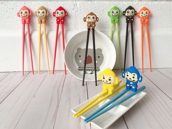 Cute Monkey Training Chopsticks