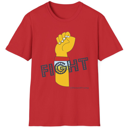 Trump Fight Cotton Graphic T-Shirt