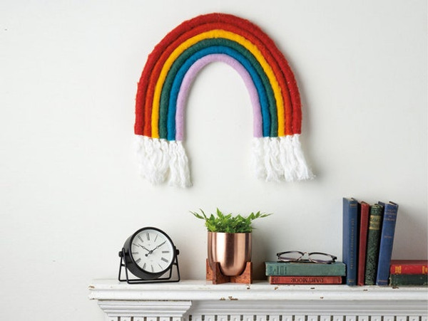 Big Boho Rainbow Felt Wall Decor