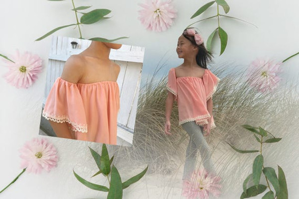 Blush Pink Off Shoulder Blouse