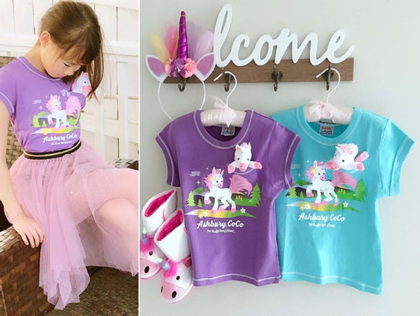 Organic Cotton T-Shirt and Pocket Unicorn