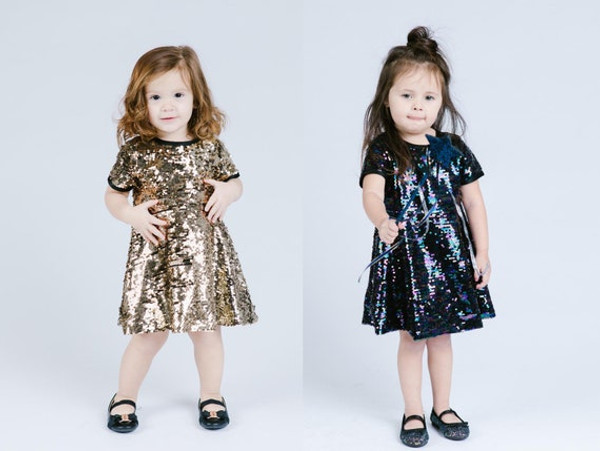 Sparkle Zip-Up Dress, Gold, Black Peacock
