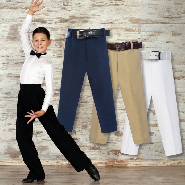 Boy Suit Pants Belt Regular Fit