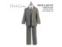 5-piece Linen Regular Fit Suit, Brown Gray