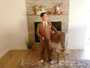 5-piece Linen Regular Fit Suit, Brown Gray