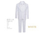 Boy Slim Fit 7-Piece Suit Satin Shawl Lapel, White Black