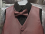 4-piece Sparkle Vest Set, Burgundy Gold Indigo Rose-Gold Silver