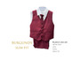 Slim Fit Vest 6-piece Set: Black, Burgundy, Indigo Navy, Silver