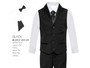 Slim Fit Vest 6-piece Set: Black, Burgundy, Indigo Navy, Silver
