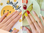 Bright Checker Gel Nail Art Stickers