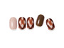 Checker Brown Gel Nail Art Stickers