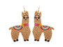 Beaded Llama Earrings