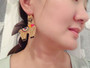 Beaded Llama Earrings