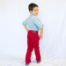 Bright Color Active Cotton Jeans, Boy Size 2,3